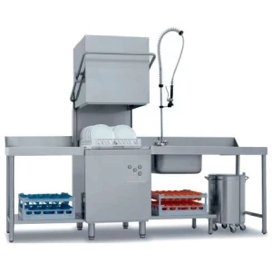 Lavavajillas Industrial Tipo Capota con Cesta de 50x50cm de 640 x740 x1480h mm VERONA CH800 (TH50STN2)