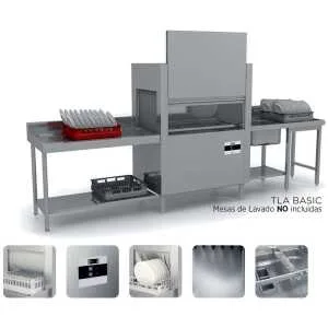 Túnel de lavado  cesta 50x50 cm LAVADO + ACLARADO 120/160 cestas/hora VERONA TLA PLUS (31-11.1)