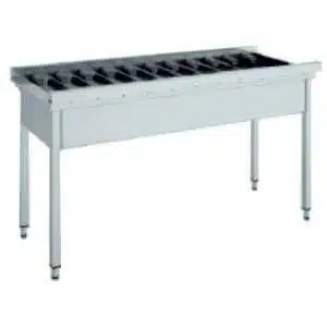 Mesa de Salida con Rodillos Recta de 1100 x 640 x850h mm MR-110