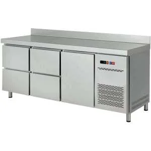 Mesa Snack Refrigerada 4 cajones Fondo 600 de 1492 x600 x850h mm CORDOBA MRCH-150-4