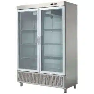 Armario Snack Refrigerado 2 Puertas de Cristal Fondo 726 de 1388 x726 x2067h mm CORDOBA ARCH-1202V