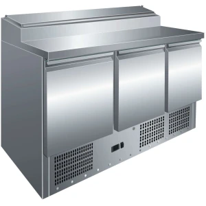 Mesa GN1/1 3 Puertas Preparación Ensaladas de 1365 x700 x1010h mm PEKIN PS300