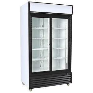 Armario Expositor Refrigerado 1000 litros 2 Puertas Correderas de Vidrio de 1130 x730 x2030h mm PEKIN CSD1000S