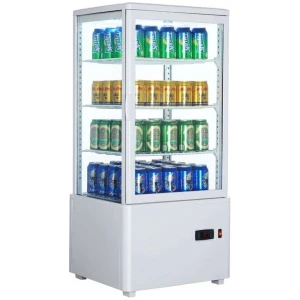 Expositor Refrigerado 4 Caras 78 litros Blanco de 447x400x969h mm Línea Pekín XC78L-B