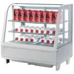 Vitrina Refrigerada Sobremesa 100 litros Blanco de 682 x450 x675h mm Línea Pekín XCW-100L-B