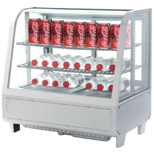 Vitrina Refrigerada Sobremesa 100 litros Blanco de 682 x450 x675h mm Línea Pekín XCW-100L-B