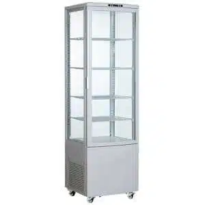 Expositor Refrigerado 4 Caras 238 litros Blanco de 515x485x1715h mm Línea Pekín XC238L-B