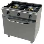 Cocina a gas con horno GN1/1 4