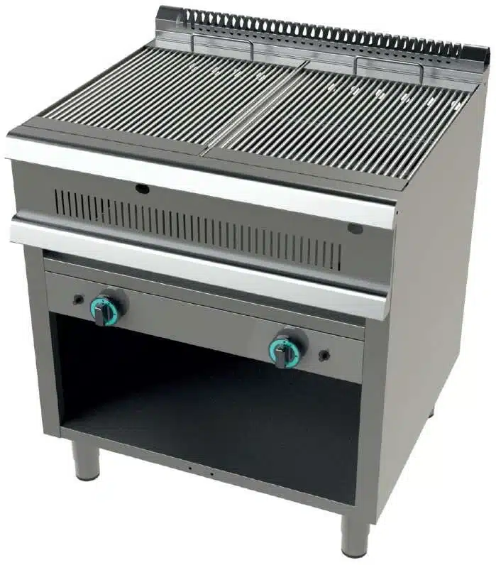 Barbacoa gas con mueble 9+9 Kw Serie 700 JUNEX con medidas 800x730x850h mm GR7N200