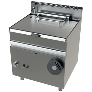 Sartén basculante a gas 12Kw fondo cuba en acero suave Serie 700 JUNEX con medidas 800x730x900h mm FD7N050F