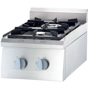 Cocina a gas sobremesa 2 fuegos 400x700x250h mm 3
