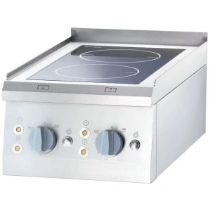 Cocina vitrocerámica sobremesa 2 zonas 400x700x850h mm 2x2