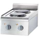 Cocina eléctrica sobremesa 4 zonas 800x700x250h mm 4x2