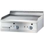 Fry top a gas acero rectificado sobremesa placa lisa 400x700x250h mm 6
