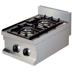 Cocina a gas sobremesa 2 fuegos 2x3