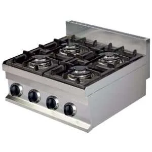 Cocina a gas sobremesa 4 fuegos 4x3