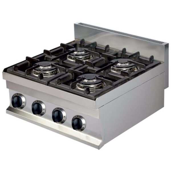 Cocina a gas sobremesa 4 fuegos 4x3