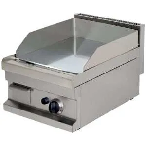 Fry tops a gas sobremesa liso acero rectificado 15 mm 4
