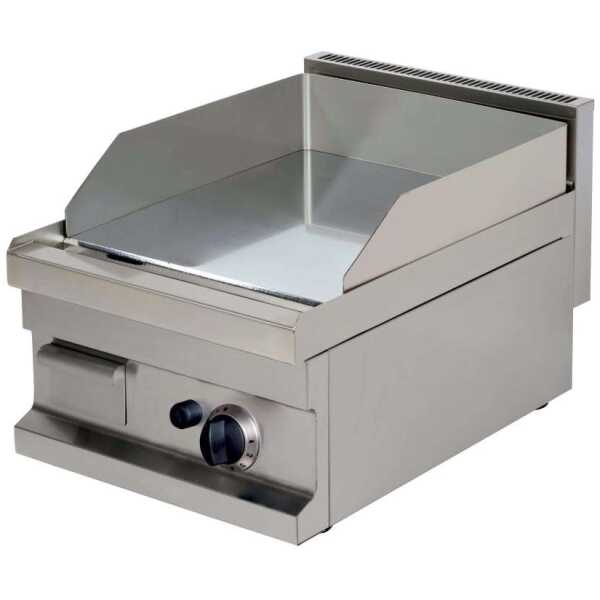Fry tops a gas sobremesa liso acero rectificado 15 mm 4