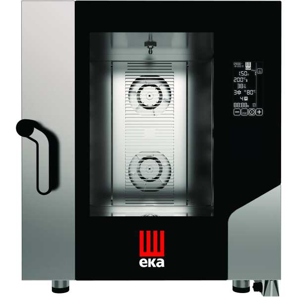 Horno eléctrico convección MILLENIAL BLACK MASK Gastronomía 7 bandejas GN1/1 MKF711BM Línea Padova