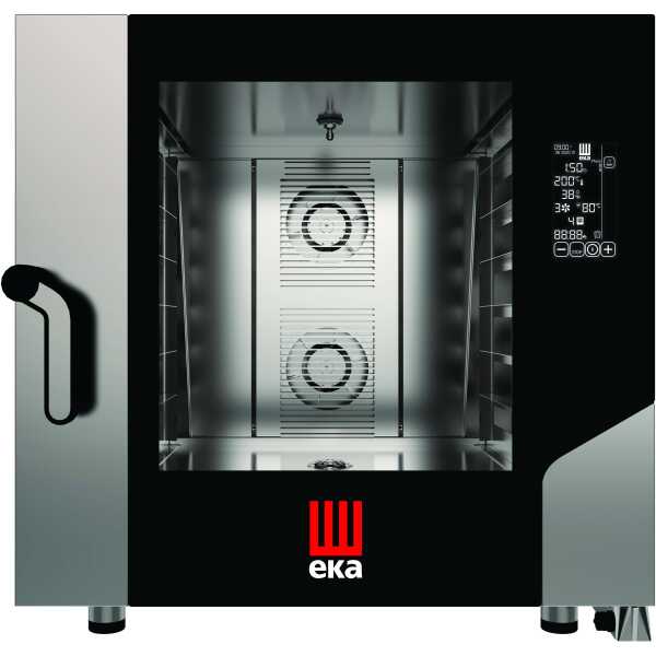Horno eléctrico convección MILLENIAL BLACK MASK Gastronomía 6 bandejas GN2/1 MKF621BM Línea Padova