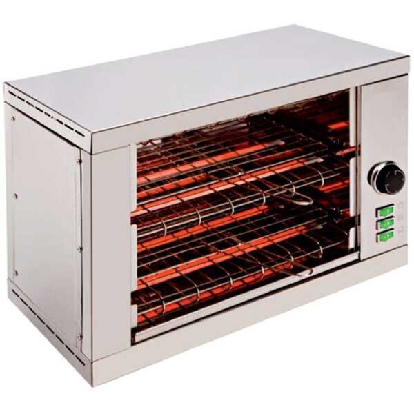 Tostador 2 pisos resistencias de cuarzo con temporizador 3000W TD2T