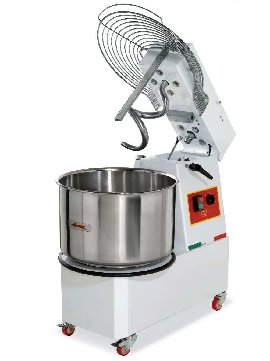 Amasadora Espiral 33 litros Cuba y Cabezal Extraíble con 2 Velocidades TREVISO IMR32 2V (400V)