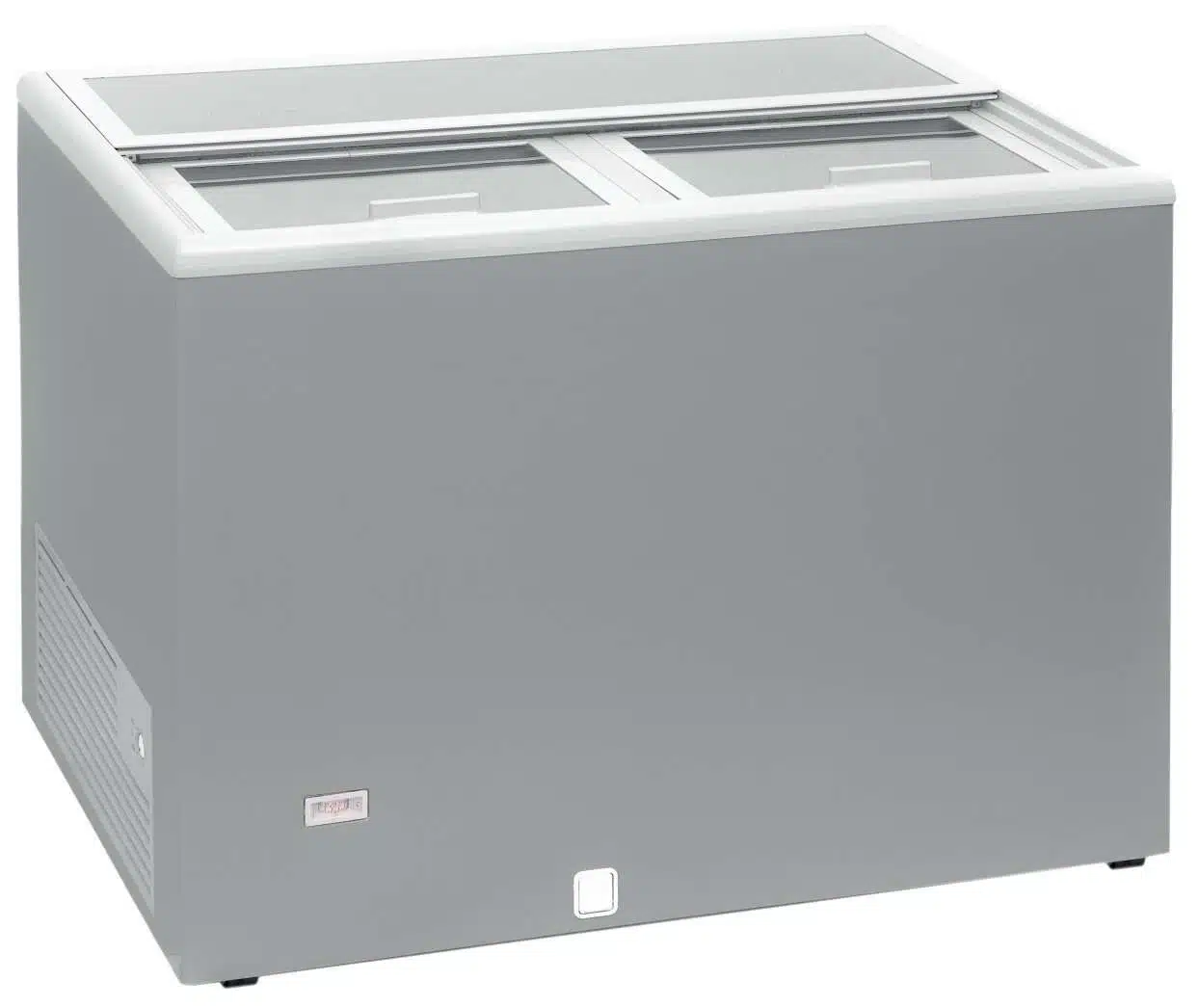Enfriador de Botellas 400 litros  Puertas Inox de 1280 x670 x880h mm con ruedas AVEIRO AGF400 (COLOR GRIS)
