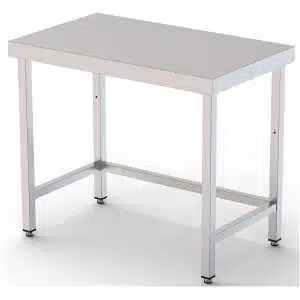 Mesa de Trabajo Acero inoxidable Central Sin Estante 1200x500x850h mm WTC150120S0