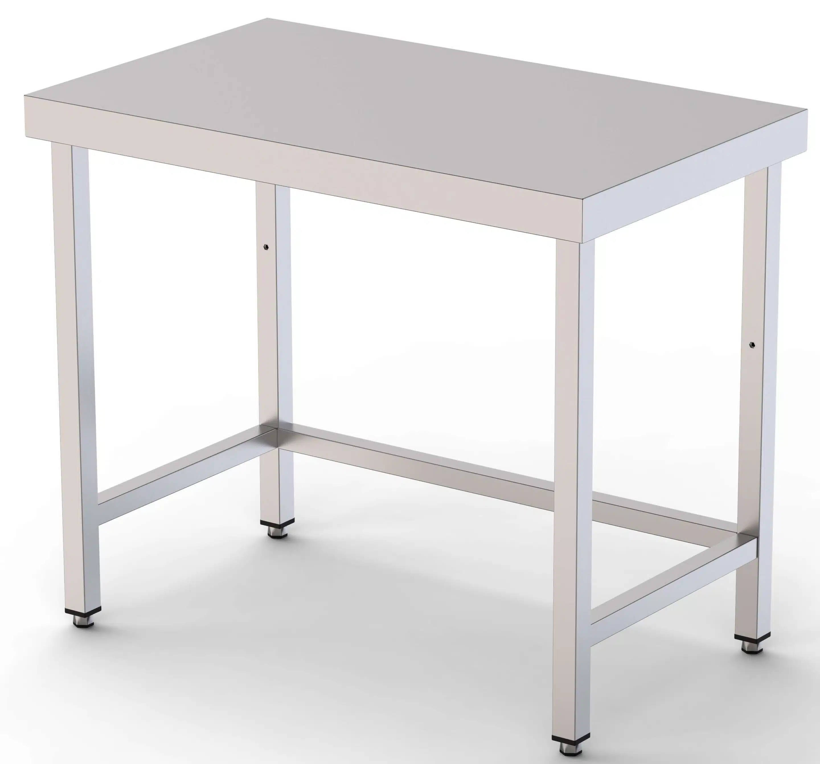 Mesa de Trabajo Acero inoxidable Central Sin Estante 1300x700x850h mm WTC170130S0