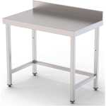 Mesa de Trabajo Acero inoxidable Mural Sin Estante 1000x550x850h mm WTW155100S0