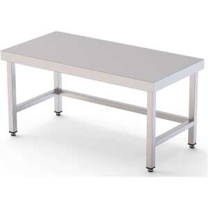 Mesa de Trabajo Acero Inoxidable Baja Central Sin Estante 1900x600x600h mm WTC260190S0