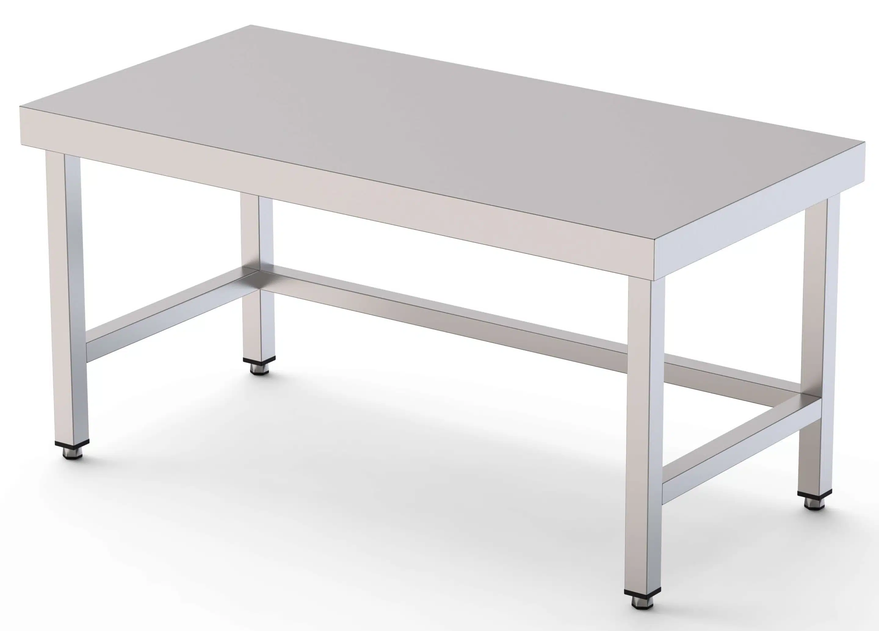 Mesa de Trabajo Acero Inoxidable Baja Central Sin Estante 900x700x600h mm WTC270090S0