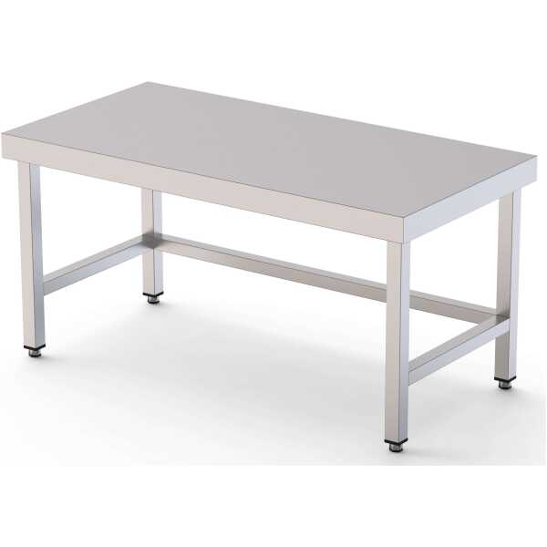 Mesa de Trabajo Acero Inoxidable Baja Central Sin Estante 1000x700x600h mm WTC270100S0