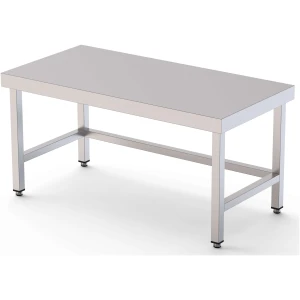 Mesa de Trabajo Acero Inoxidable Baja Central Sin Estante 1900x700x600h mm WTC270190S0