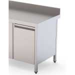 Módulo de Cajón Acero Inoxidable Gran Capacidad Para Mesa Fondo 700 465x610x590h mm WTA070590DH