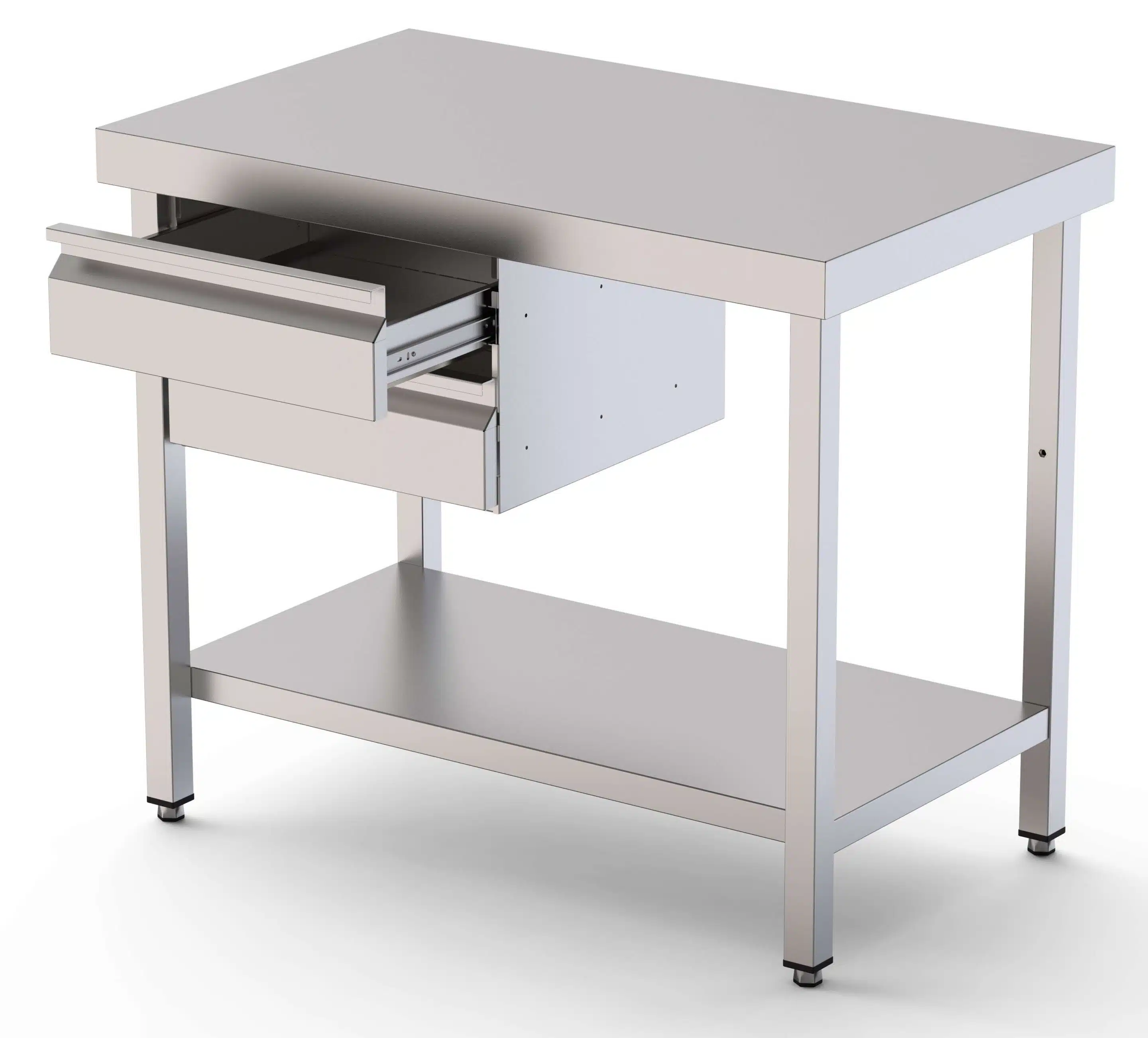 Módulo de Acero Inoxidable De 1 Cajón Con Guías Telescópicas 460x450x150h mm WTA464515DS