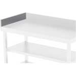 Peto de Acero Inoxidable Para Mesa Mural Lateral Izquierdo Con Fondo 500 mm WTA500LEFSS