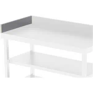 Peto de Acero Inoxidable Para Mesa Mural Lateral Izquierdo Con Fondo 700 mm WTA700LEFSS