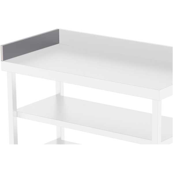 Peto de Acero Inoxidable Para Mesa Mural Lateral Izquierdo Con Fondo 800 mm WTA800LEFSS