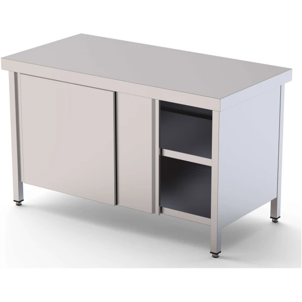 Estante Adicional Acero Inoxidable Para Mesa De Trabajo Fondo 800 Con Longitud De Mesa 1400 mm WTA801400AS