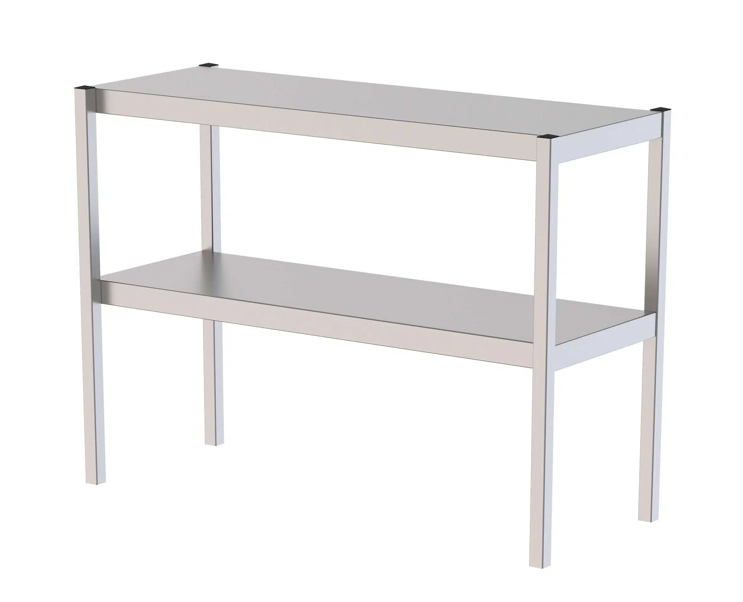 Estante Sobremesa Acero Inoxidable Doble Para Mesas De Trabajo 1700x350x650h mm UTS135170S2