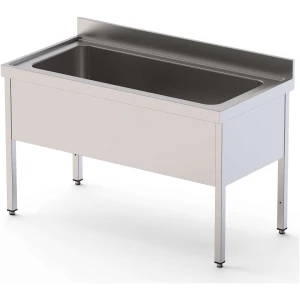 Fregadero Gran Capacidad Acero Inoxidable 1 Cuba Izquierda Fondo 700 Con Mueble Sin Estante 1600x700x850h mm IS1716L1HCS0