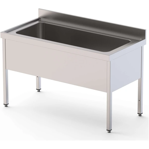 Fregadero Gran Capacidad Acero Inoxidable 1 Cuba Derecha Fondo 700 Con Mueble Sin Estante 1800x700x850h mm IS1718R1HCS0