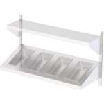 Estantería Mural Acero Inoxidable Cremallera Mural 1500 mm AWST0001500