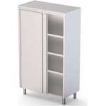 Armario de Pie Acero Inoxidable Con 2 Puertas Correderas 1500x600x2000h mm FC1560200SD