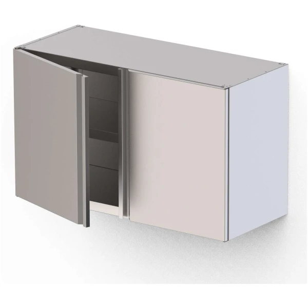 Armario Mural Acero Inoxidable Con 1 Puerta Abatible 600x400x600h mm WMC060460SW