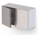 Armario Mural Acero Inoxidable Con 2 Puertas Abatibles 1000x400x600h mm WMC100460SW