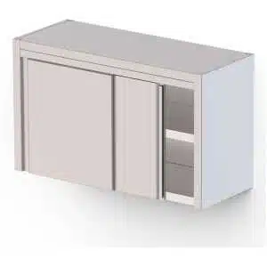 Armario Mural Acero Inoxidable Con 2 Puertas Correderas 1800x400x600h mm WMC180460SD