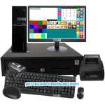 Sistema TPV Modular NO Táctil: TPV Modular+Cajón Portamonedas+Impresora de Tickets 80mm+Teclado+Ratón Versión Completa Hostelería MC5080C-H